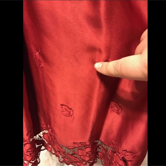 NEW Tracy Reese Red Embroidered‎ Dress [SZ 6 ] - Picture 8 of 9